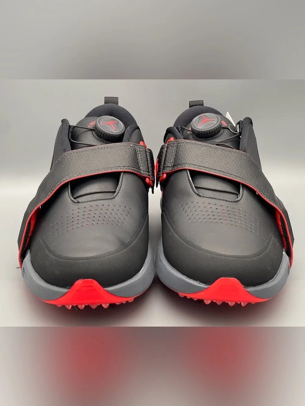 Air Jordan Rev Golf Shoes Spikes Black Red Infrared FV6338-001 Mens Size 9 NEW